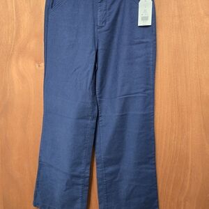 Wonderly High rise double button wide leg pants size 8